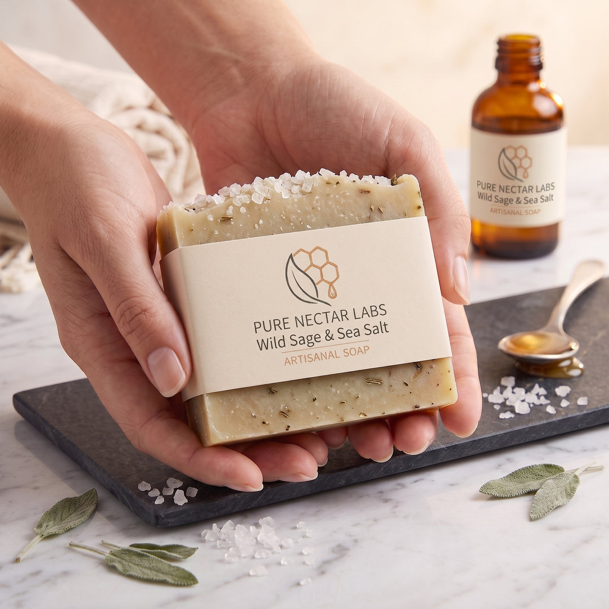 Wild Sage & Sea Salt - Artisanal Soap