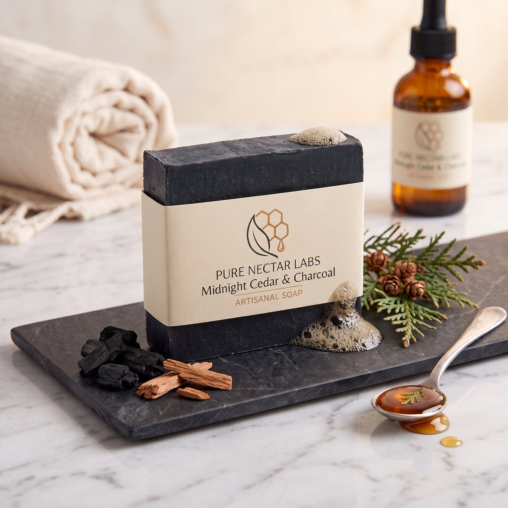 Midnight Cedar & Charcoal - Artisanal Soap