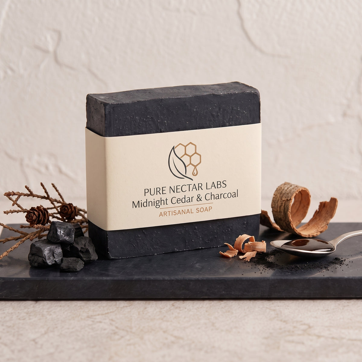 Midnight Cedar & Charcoal - Artisanal Soap